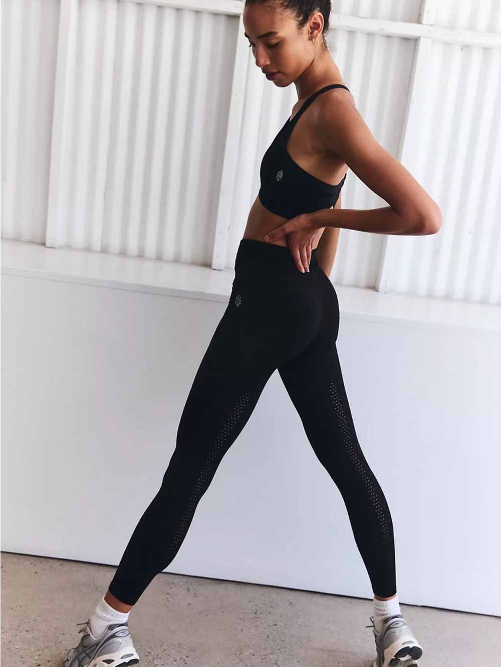 FP Movement Good Karma High Rise 7/8 Seamless Leggings Black XS/S